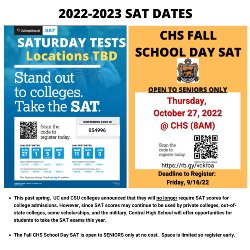 2022-2023 SAT Dates